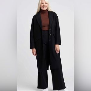 Universal Standard Willow long wool coat size L (22/24) Oversized fit
